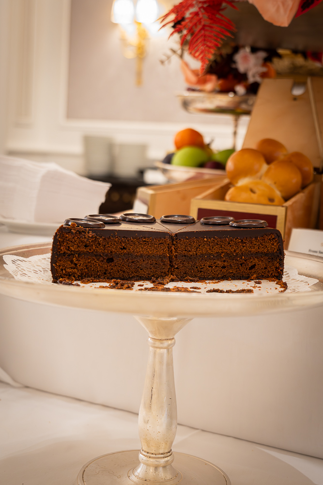 Sacher-Torte at breakfast